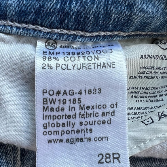 Adriano Goldschmied AG jeans legging ankle super skinny ankle Sz 28 R - Picture 8 of 9